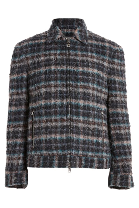 SLIM FIT ZIP FRONT JACKET WITH ZIP HIP P ELECTRIC SKY BLUE 1