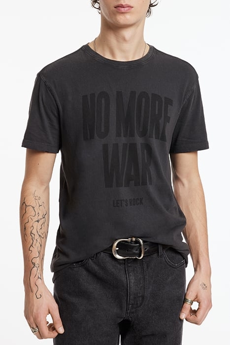 SS CREW TEE - NO MORE WAR CHARCOAL 1