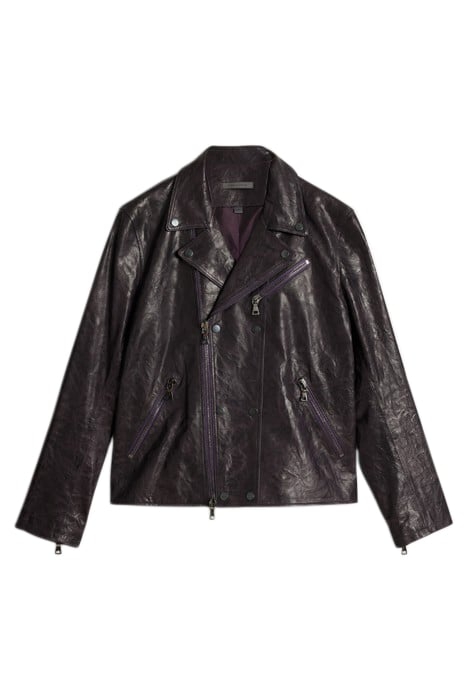 DB SNAP CLOSURE BIKER JKT PURPLE HAZE 2