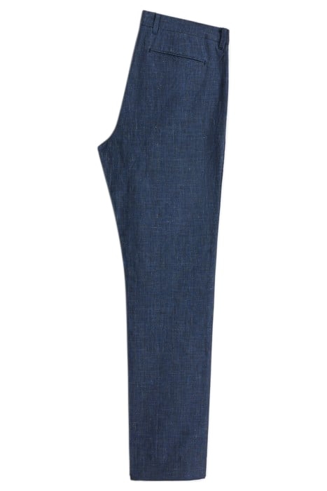 SLIM FIT PANTS WITH WELT HIP POCKET AND INK BLUE 2