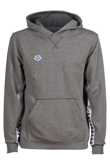 ARENA ICONS HOODED SWEAT SOLID DARKGREY MELANGE-WHITE-BLA 6