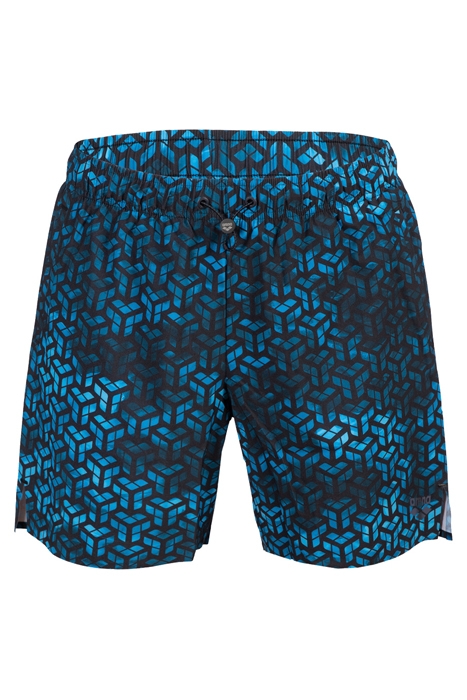 MEN'S ARENA EVO BEACH SHORT AO BLACK-TURQUOISE-MULTI 4