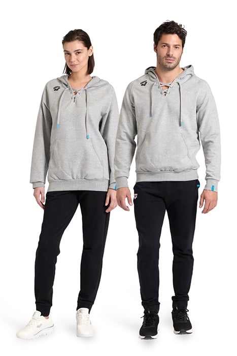 TEAM HOODED SWEAT LACED MEDIUM GREY HEATHER-LACE 1