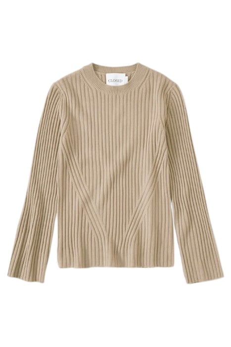 CREW NECK LONG SLEEVE BROWN SUGAR 3