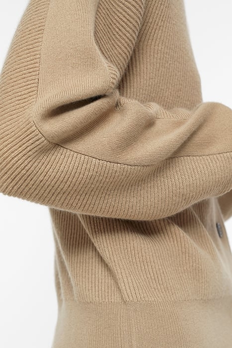 CREW NECK CARDIGAN BROWN SUGAR 6