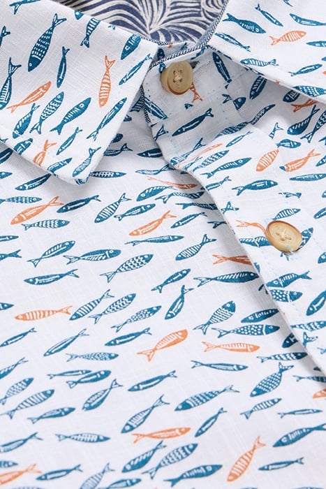 SHOAL PRINTED SHIRT WHITE 4