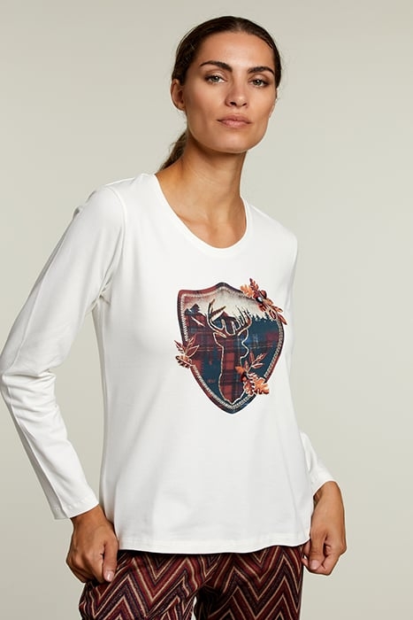 ECRU CREW NECK T-SHIRT 1