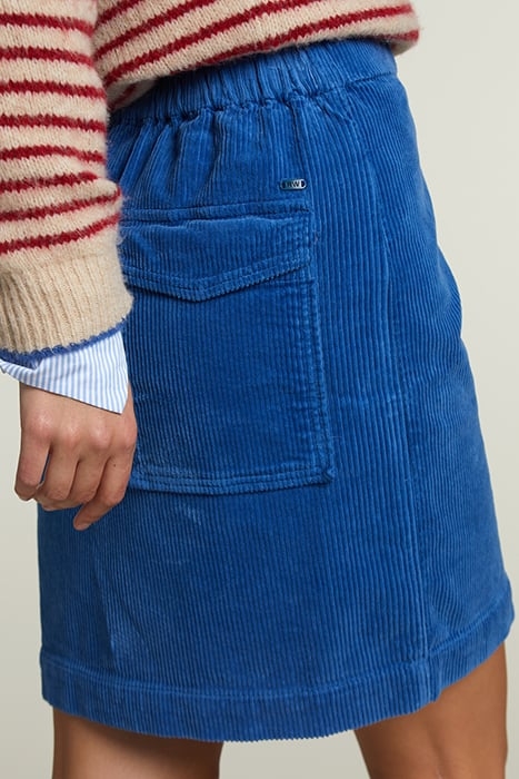 BLUE SHORT CORDUROY SKIRT 4