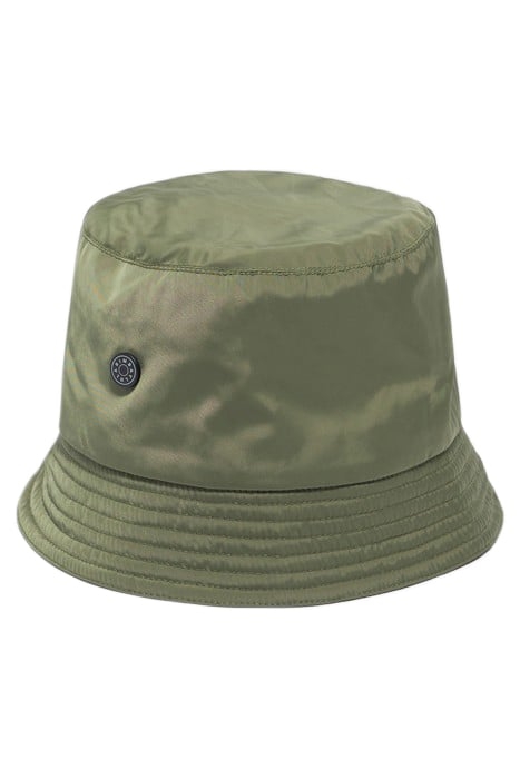 MILITARY GREEN NYLON BUCKET HAT 1