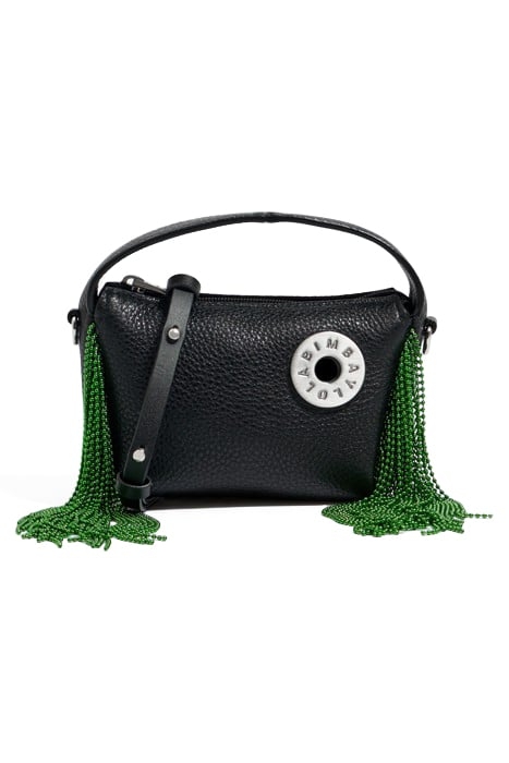 XS BLACK LEATHER HOBO BAG 1