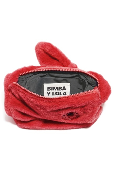 S RED FUR HOBO BAG 3