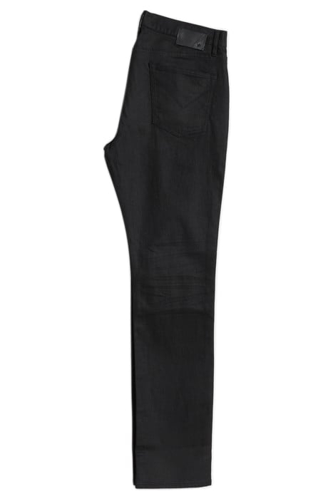 BOWERY COATED STRETCH JEAN JET BLACK 2