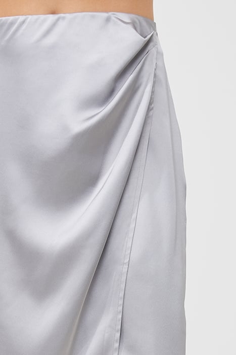 INU SATIN MIDI WRAP SKIRT 5