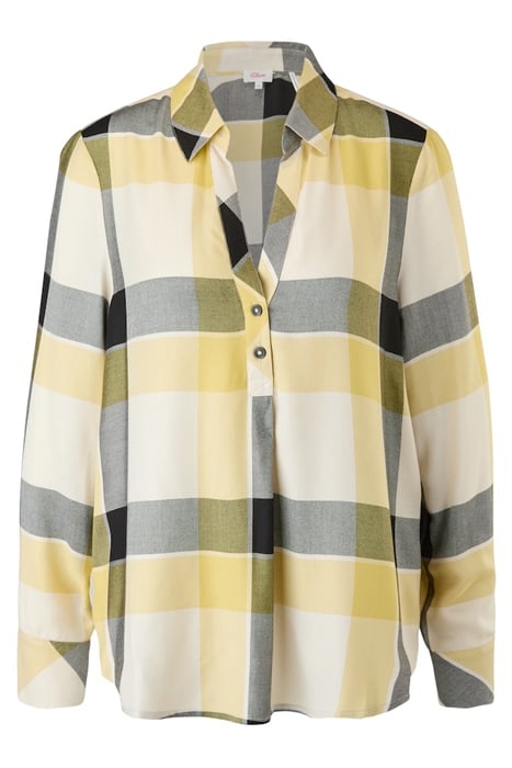S.OLIVER BLOUSES BROWN CHECK 1