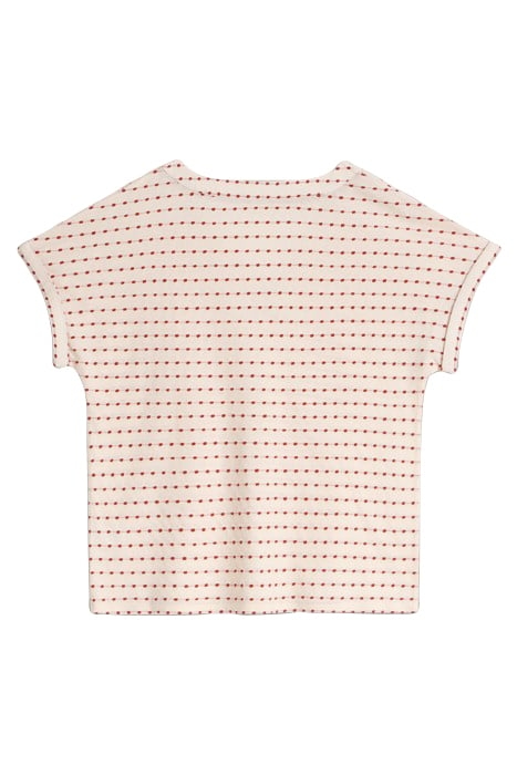 EMBROIDERED STRIPE TEE NATURAL 2