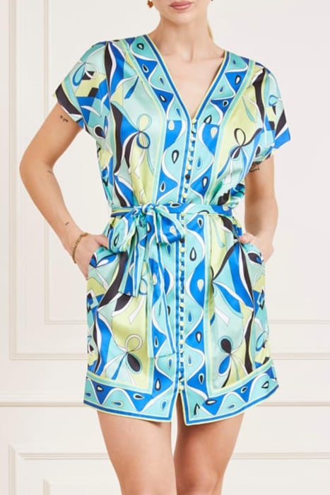 TULUM DRESS GREEN SLIPKNOT 1