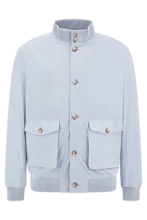 REAL SUEDE BOMBER FUNNY BLUE 4