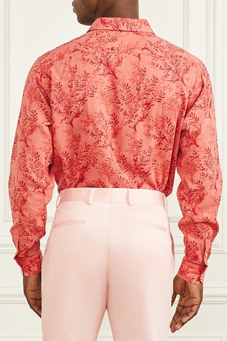 JOE COLLAR NOTCHE SPICED SALMON CASUAL SHIRT CORAL 2