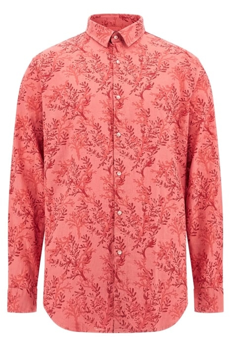 JOE COLLAR NOTCHE SPICED SALMON CASUAL SHIRT CORAL 4