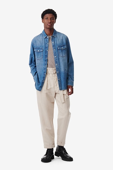 KIRO DENIM JACKET IN MID BLUE USED 2