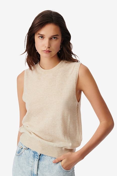 LUCILLA KNITTED SWEATER IN LIGHT BEIGE 5