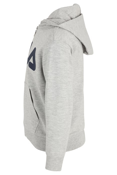 BALGE CLASSIC LOGO ZIP HOODY LIGHT GREY MELANGE 3
