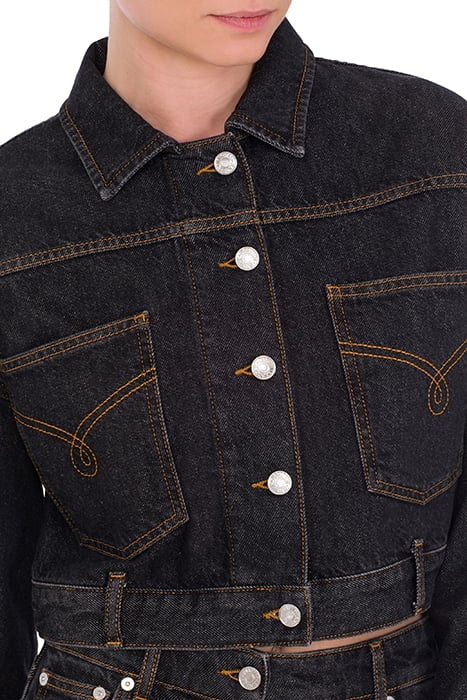 BLACK DENIM JACKET BLACK 4