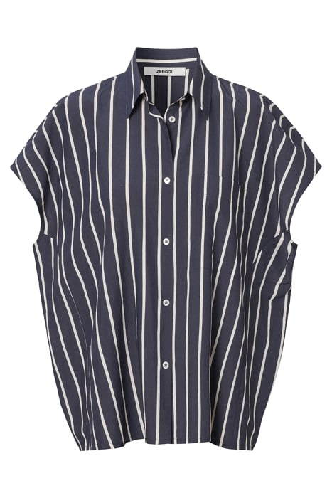STRIPED OVERSIZED TOP MIDNIGHT BLUE 3