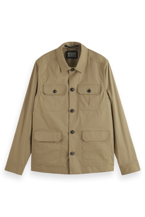 LIGHTWEIGHT POPLIN ARMY JACKET KHAKI 4
