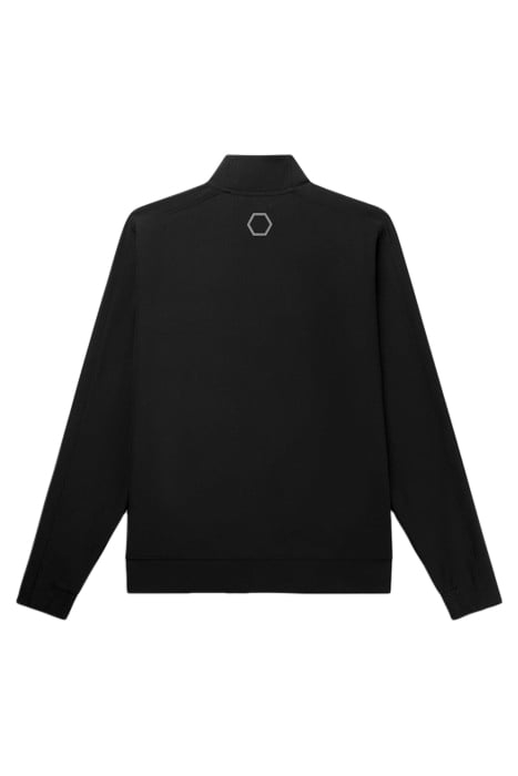 ATHLETIC SLIM FIT TRACK JACKET JET BLACK 6