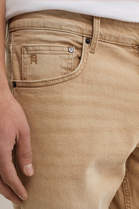 5-POCKET MID WAIST BEIGE 5