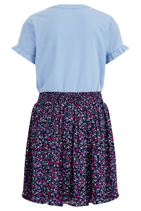 DRESS MID LENGTH BLUE 4