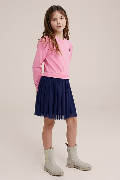 DRESS MID LENGTH PINK 2