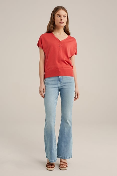 KNITTED PULLOVER VINTAGE RED 3