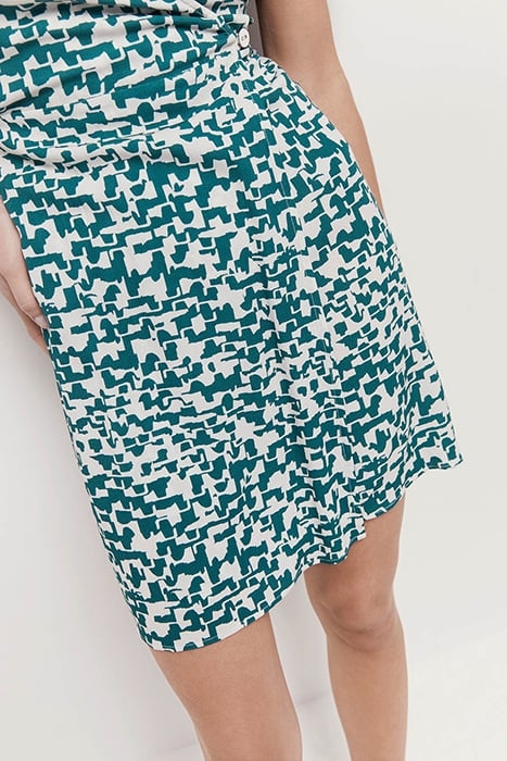 RADNY - ECRU DRESS WITH URBAN BARK PRINT 4