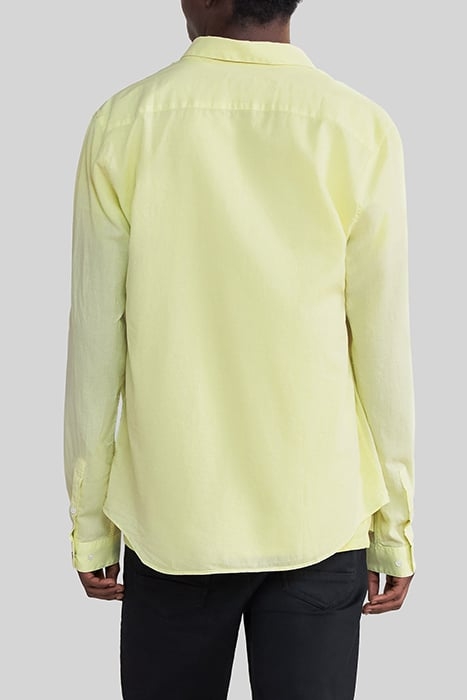 LIME ORGANIC COTTON VOILE SLIM SHIRT 2