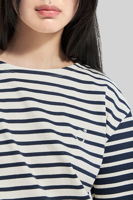 UNISEX ORGANIC COTTON SAILOR-STRIPE GENDER FREE T-SHIRT 6