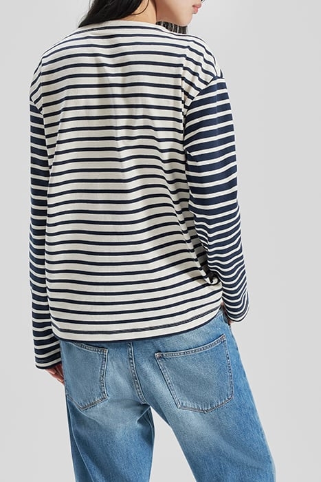 UNISEX ORGANIC COTTON SAILOR-STRIPE GENDER FREE T-SHIRT 2