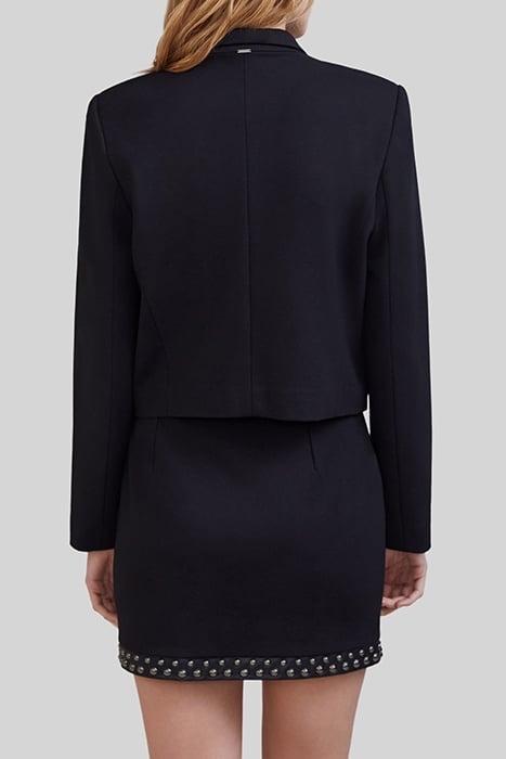 BLACK STUDDED SHORT SUIT JACKET 2