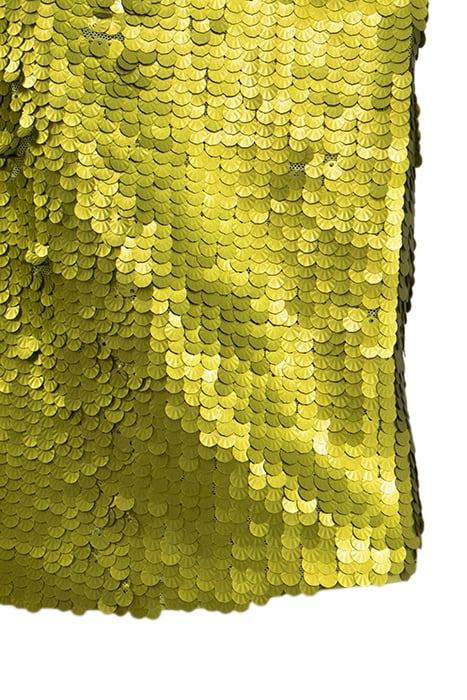 LIME GREEN METALLIC SEQUIN RECYCLED TOP 7