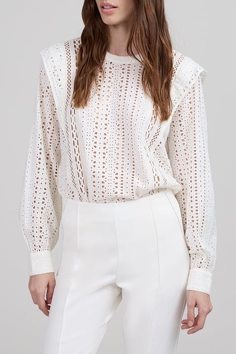 OFF-WHITE GUIPURE LACE BLOUSE 1