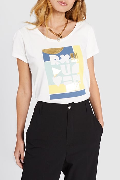 OFF-WHITE T-SHIRT WITH ARTY SLOGAN 1