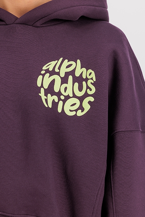 LOGO HOODIE PLUM 7