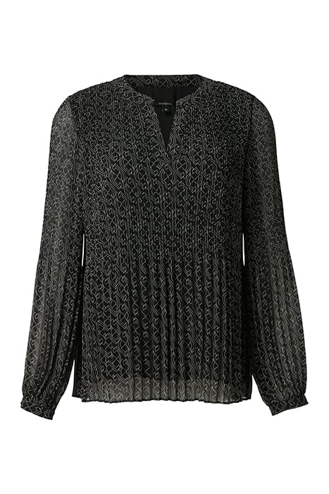 COMMA BLOUSES GREY/BLACK 4