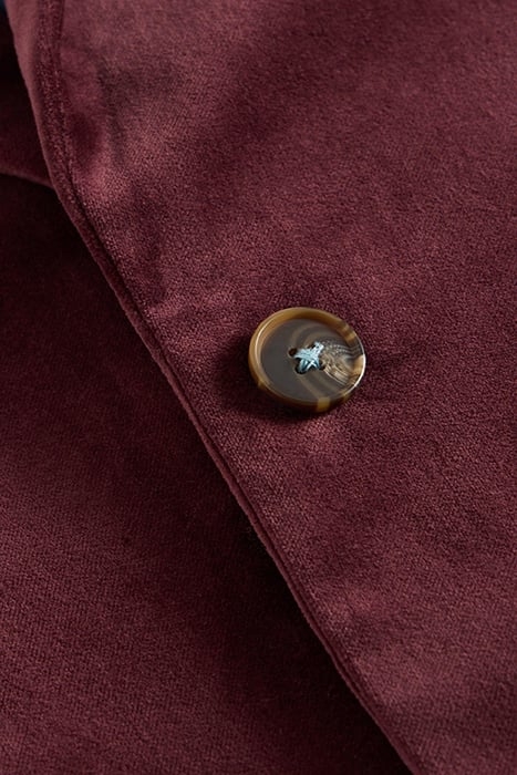 EVELYN VELVET BLAZER DARK PLUM 6