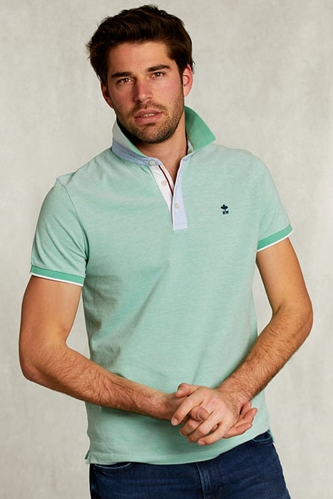 CUSTOM FIT COTTON POLO CITRUS MIX GREEN 1