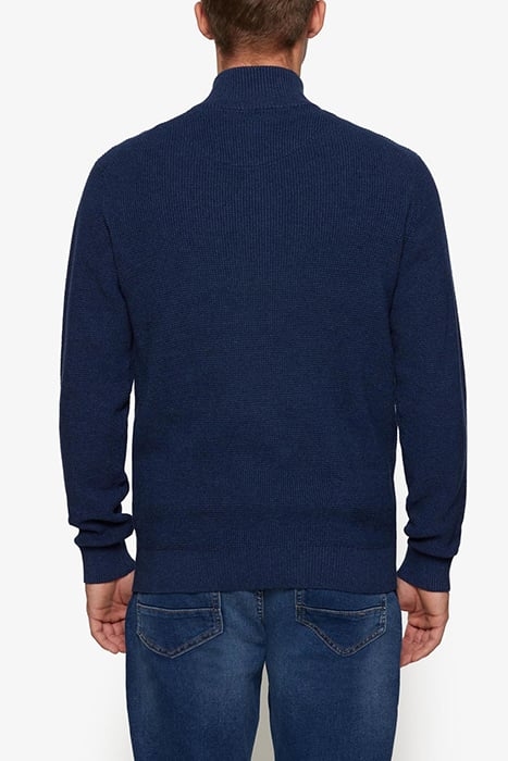 ANDERSSI STRUCTURE CARDIGAN + MID BLUE MELANGE 2