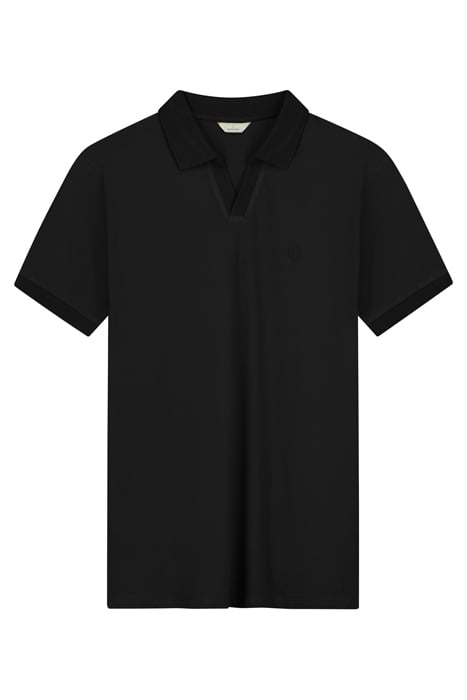 DS_BOWIE V- NECK POLO BLACK BLACK 3