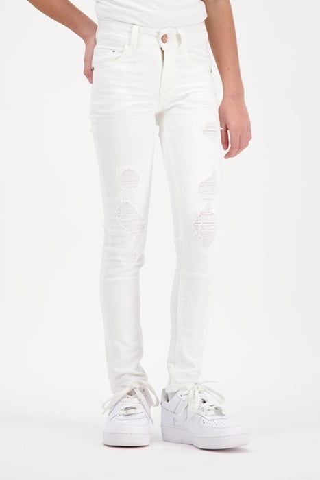 GIRLS CHELSEA JEANS WHITE 1