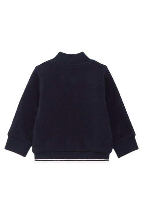 BABY BOYS' NAVY/RED REVERSIBLE CARDIGAN 4